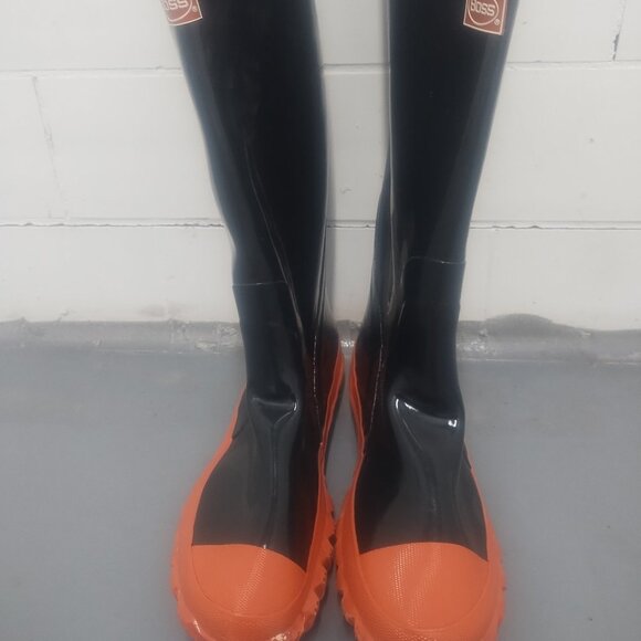 Boss rubber steele shank boots 10 & med Boss high vis jacket main image 6